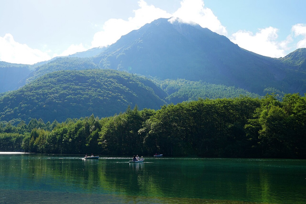 大正池と焼岳