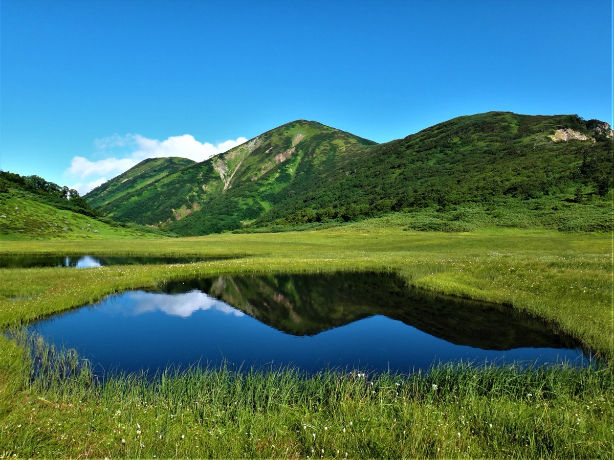 天狗の庭からの火打山