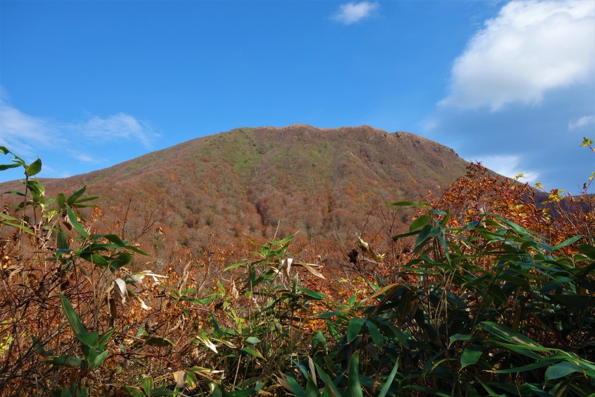 観音寺コースから望む船形山