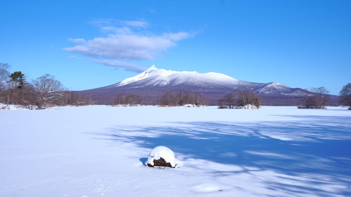 大沼から望む北海道駒ヶ岳