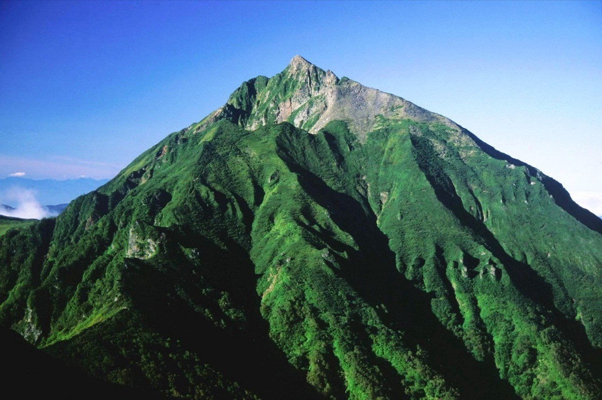 天狗岳から望むニペソツ山